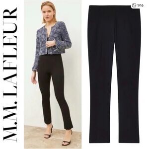 ♠️MM Lafleur The Foster Pant Power Stretch Black 6 Work Office Career Trouser